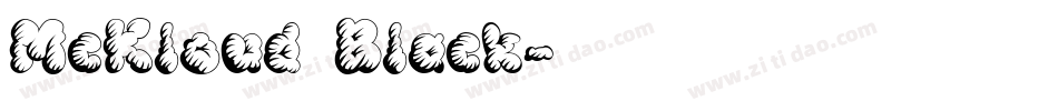 McKloud Black字体转换